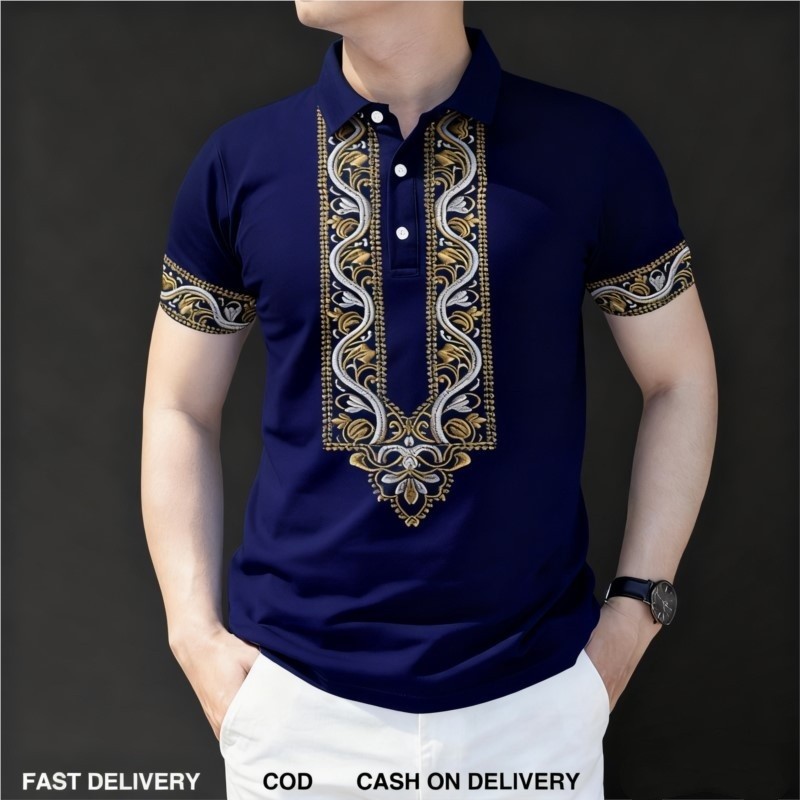 Ethnic Fashion Clothing - Camisa Polo Masculina Barong 2026: Estilo