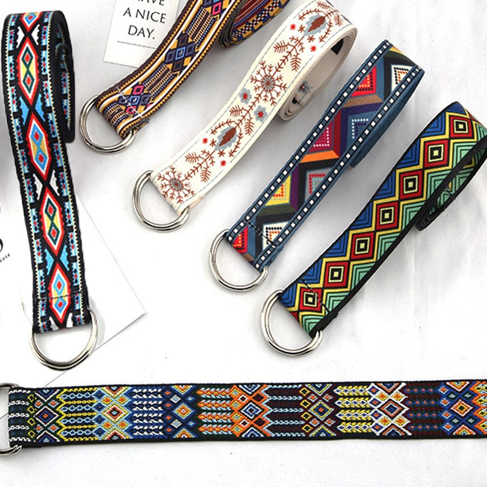 Men'S Ethnic Fashion Trends - Cinto de lona trançado de nylon