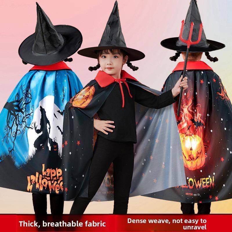 Ethnic Fashion Clothing - Capa de Performance Infantil de Halloween,