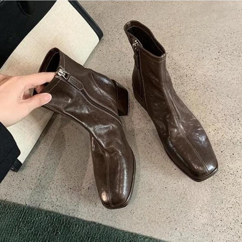 Ethnic Modern Fashion - Novos Sapatos Femininos, Botas de Salto