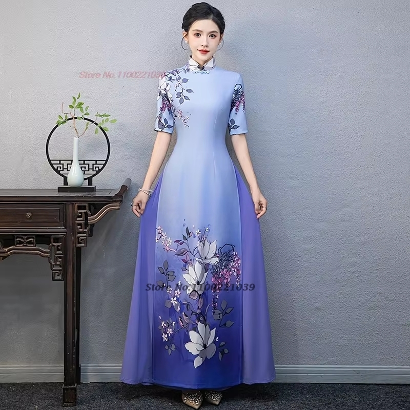 Ao Dai Vietnam Dress - Vestido tradicional vietnamita ao dai 2026
