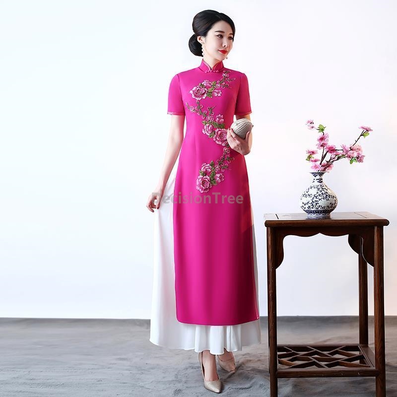 Ao Dai Vietnam Dress - 2026 Vietnã Aodai vintage, cheongsam aprimorado,