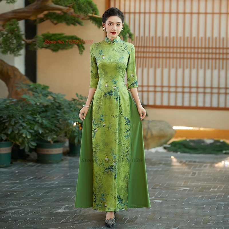 Ao Dai Vietnam Dress - 2026 aodai vietnã vestido melhorado cheongsam