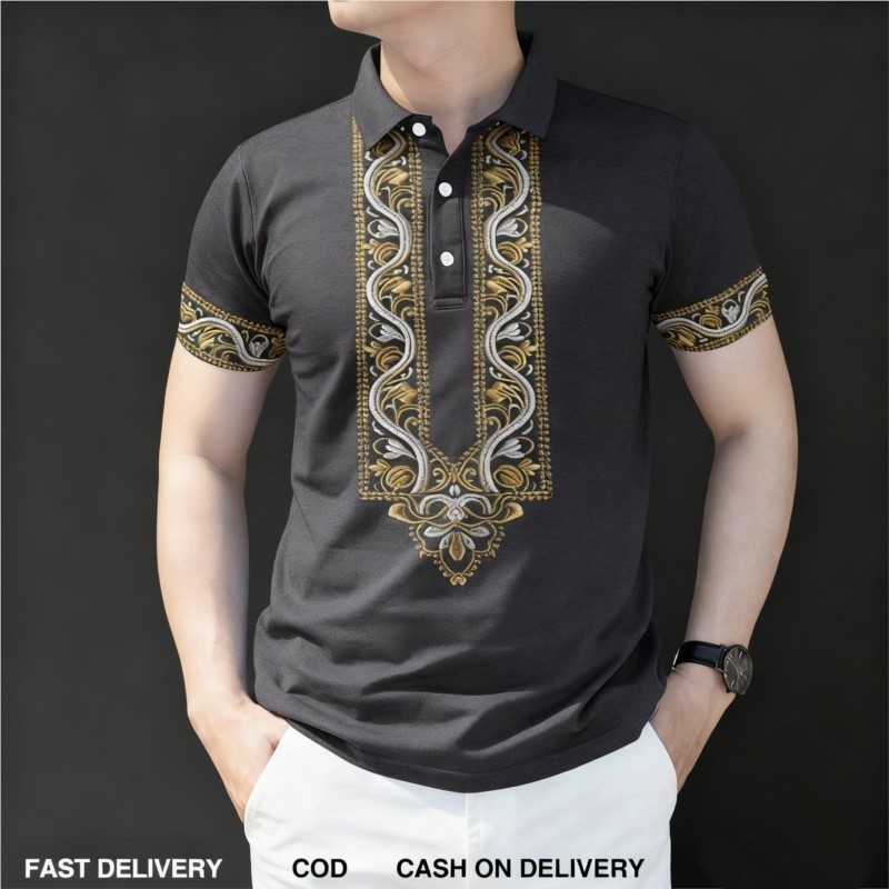 Camisa Polo Masculina Barong 2 - Ethnic Fashion Clothing avaliação e preço