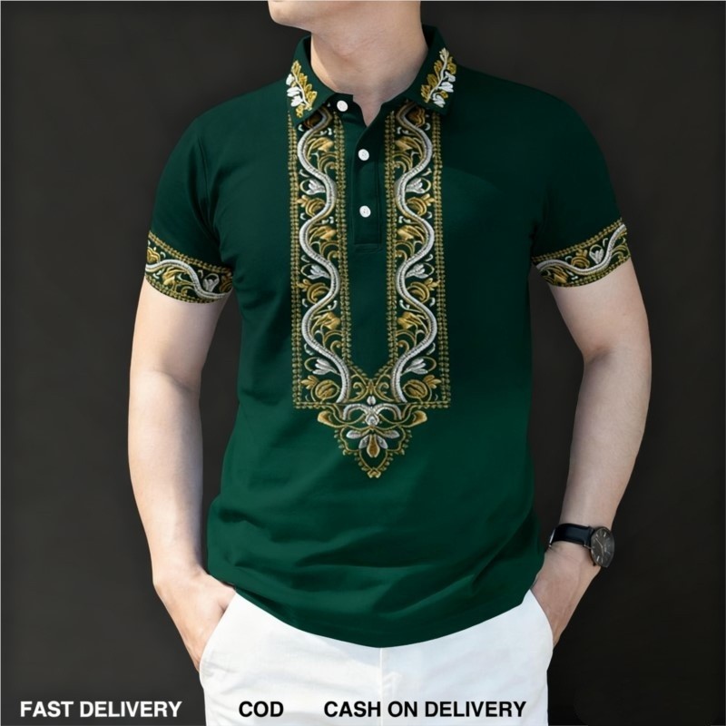 Camisa Polo Masculina Barong 2 - Ethnic Fashion Clothing avaliação e preço