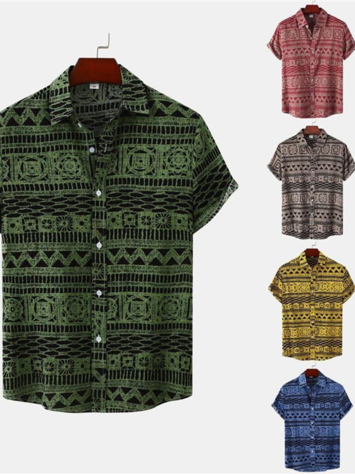 Camisa Masculina de Manga Curt - Urban Ethnic Fashion avaliação e preço