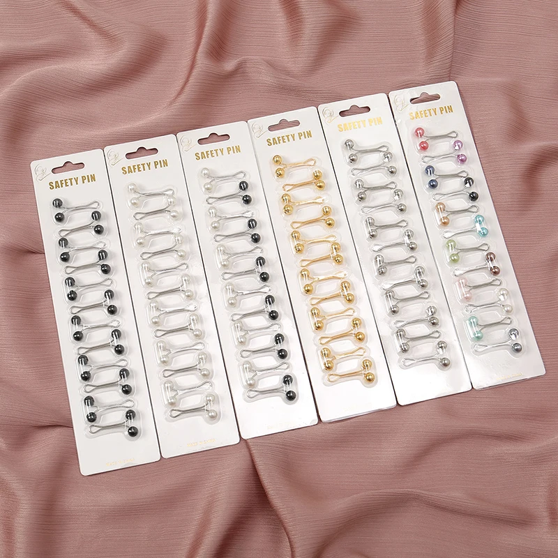 12 pçs/saco muçulmano hijab pi - Ethnic Modern Fashion avaliação e preço