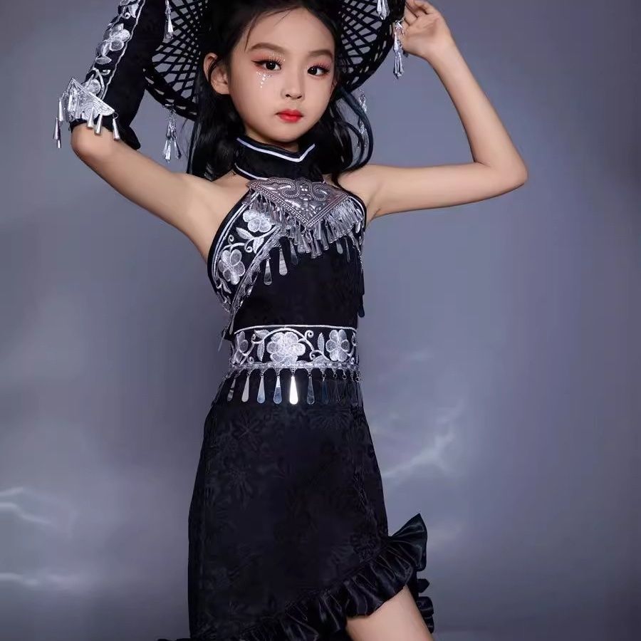 Terno infantil saia de trilha, - Ethnic Dress Fashion Show avaliação e preço
