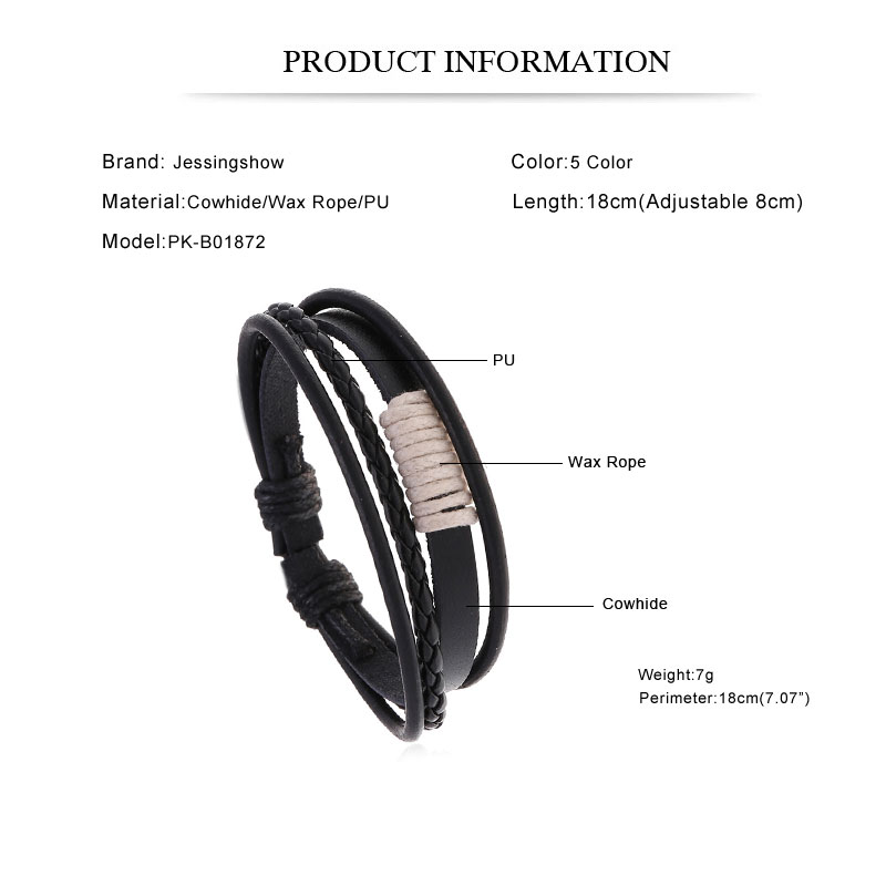 2025 pulseira de couro masculi - Ethnic Fashion Pk avaliação e preço