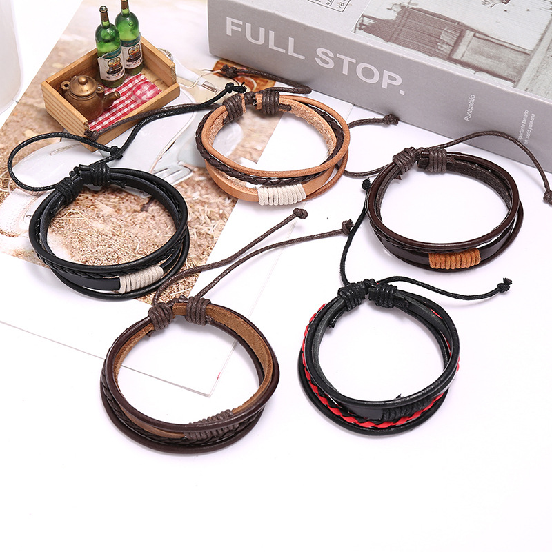 2025 pulseira de couro masculi - Ethnic Fashion Pk avaliação e preço