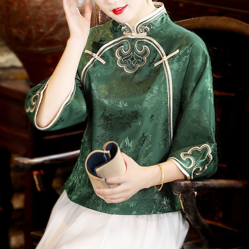 Estilo étnico chinês bordado c - Ethnic Fashion Clothing avaliação e preço