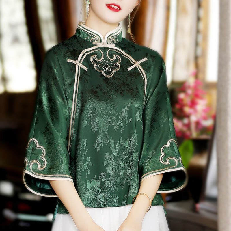 Estilo étnico chinês bordado c - Ethnic Fashion Clothing avaliação e preço