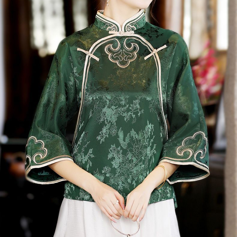 Estilo étnico chinês bordado c - Ethnic Fashion Clothing avaliação e preço