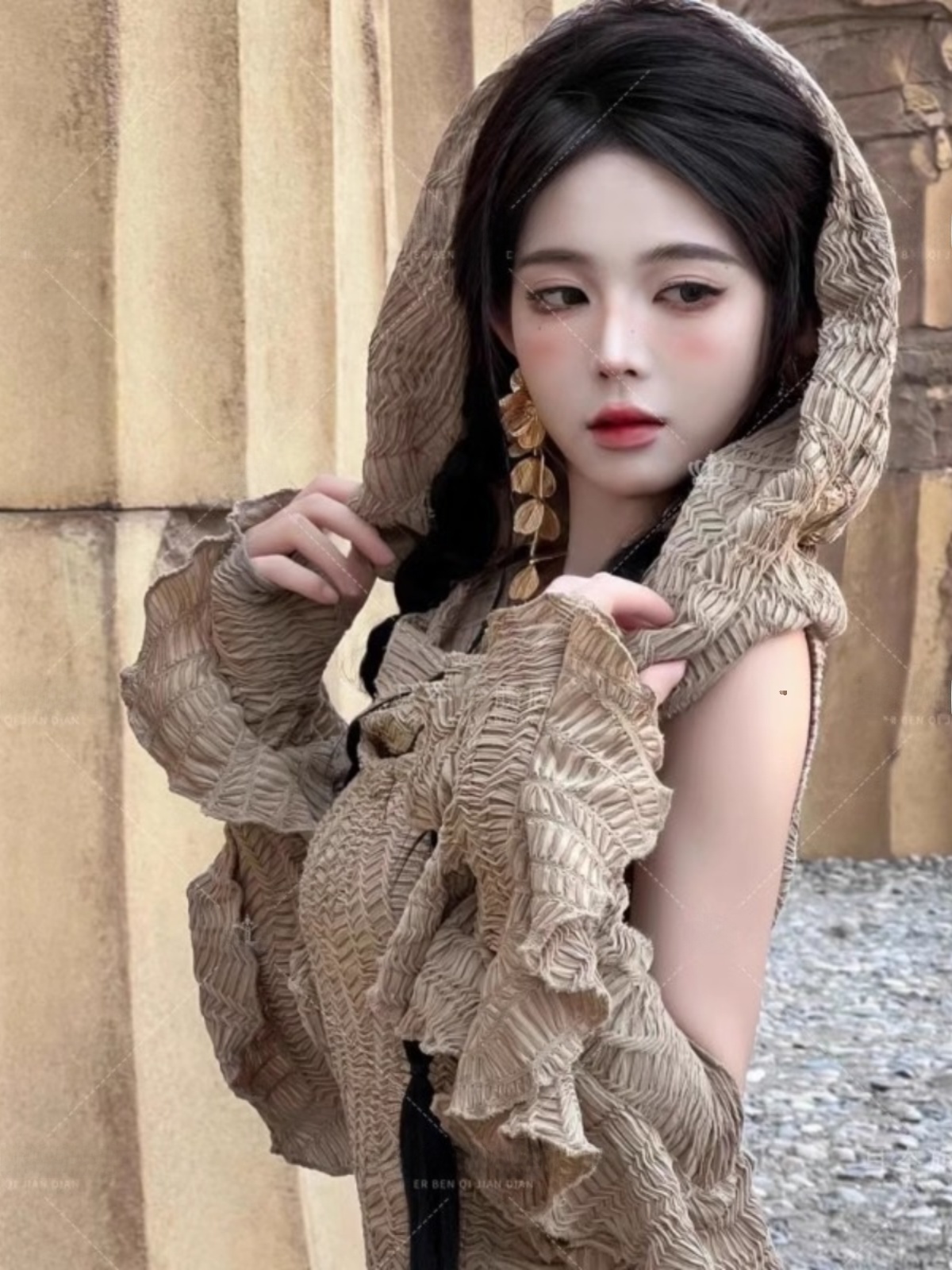Vestido Longo com Tema Desérti - Ethnic Fashion Clothing avaliação e preço