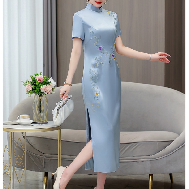 Feminino estilo étnico aodai c - Ao Dai Vietnam Dress avaliação e preço