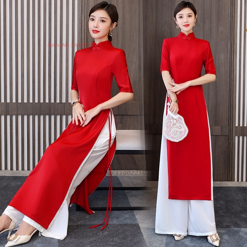 2026 Conjunto de Vestido Aodai - Ao Dai Vietnam Dress avaliação e preço