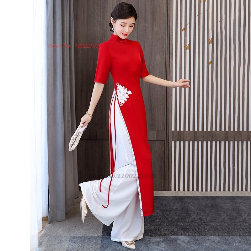 2026 Conjunto de Vestido Aodai - Ao Dai Vietnam Dress avaliação e preço