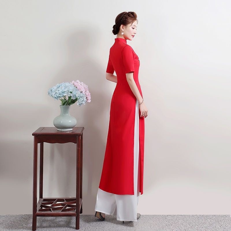 Verão feminino tradicional vie - Ao Dai Vietnam Dress avaliação e preço