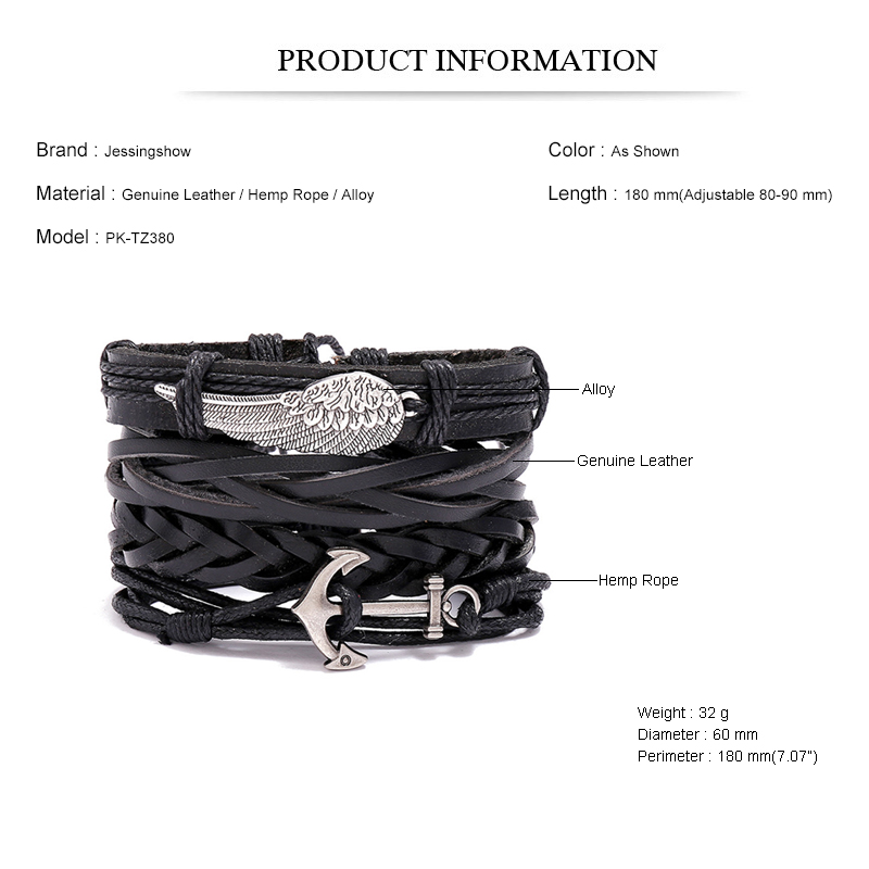 Pulseiras de couro trançado ar - Ethnic Fashion Pk avaliação e preço