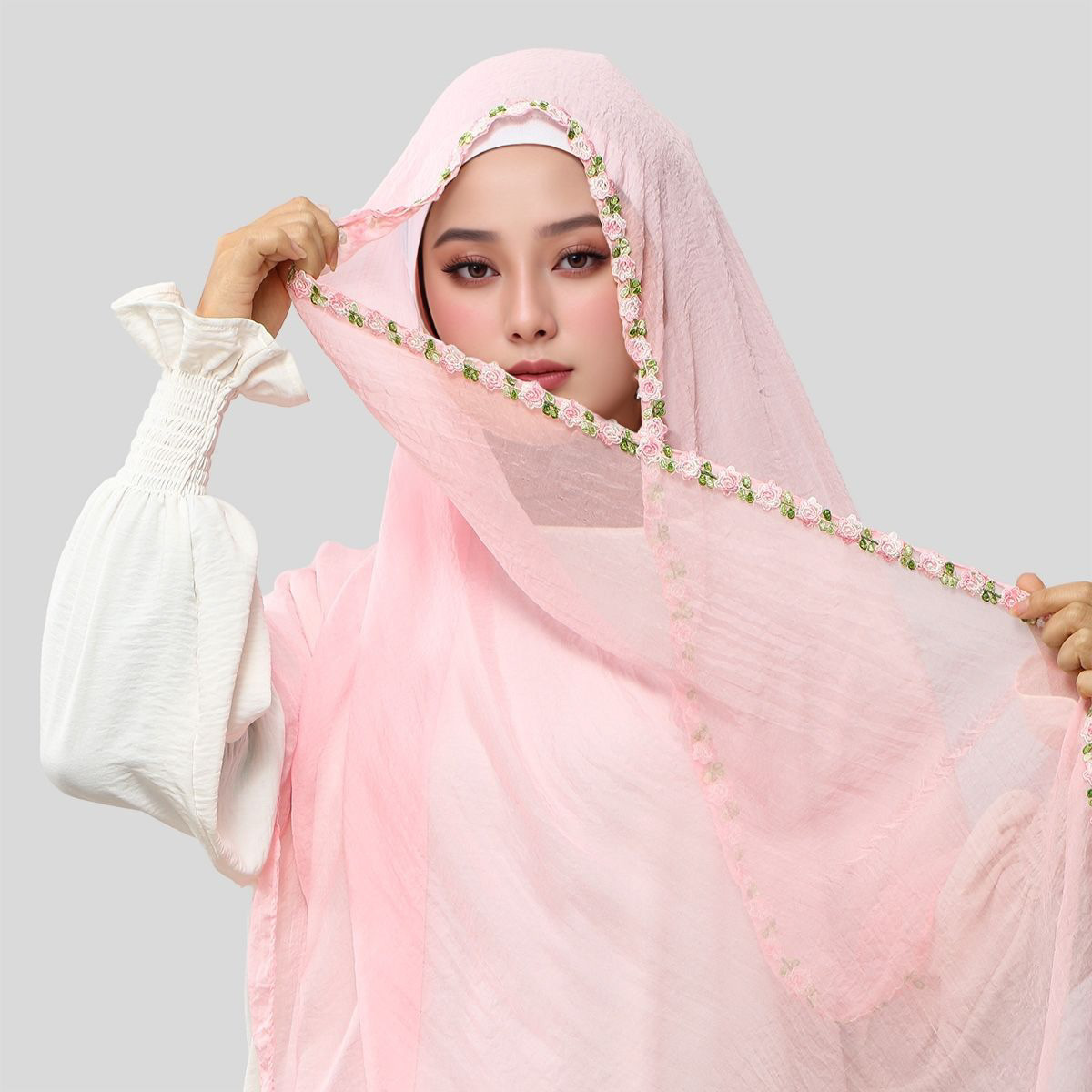 Novo Lenço Longo de Chiffon co - Ethnic Fashion For Ladies avaliação e preço