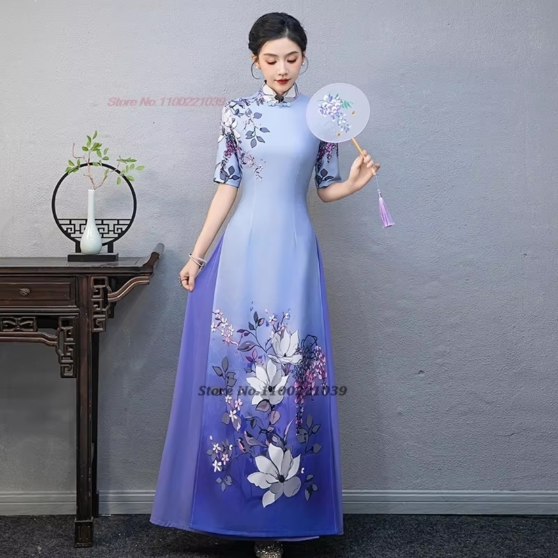 Vestido tradicional vietnamita - Ao Dai Vietnam Dress avaliação e preço
