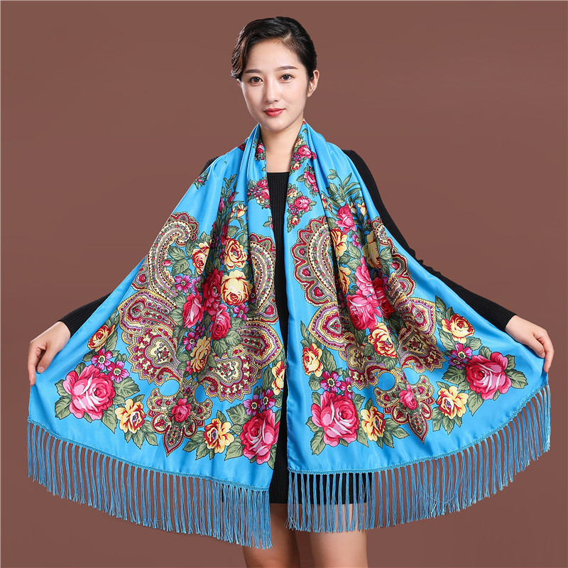Estilo russo luxo floral impre - Ethnic Fashion For Ladies avaliação e preço