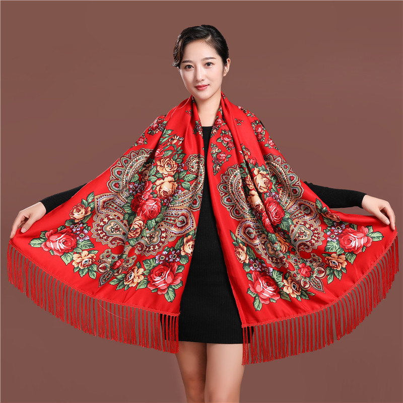 Estilo russo luxo floral impre - Ethnic Fashion For Ladies avaliação e preço