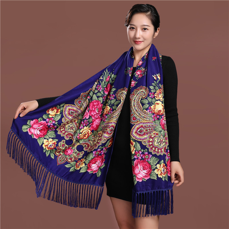 Estilo russo luxo floral impre - Ethnic Fashion For Ladies avaliação e preço