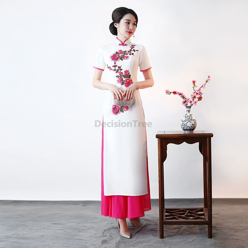 2026 Vietnã Aodai vintage, che - Ao Dai Vietnam Dress avaliação e preço