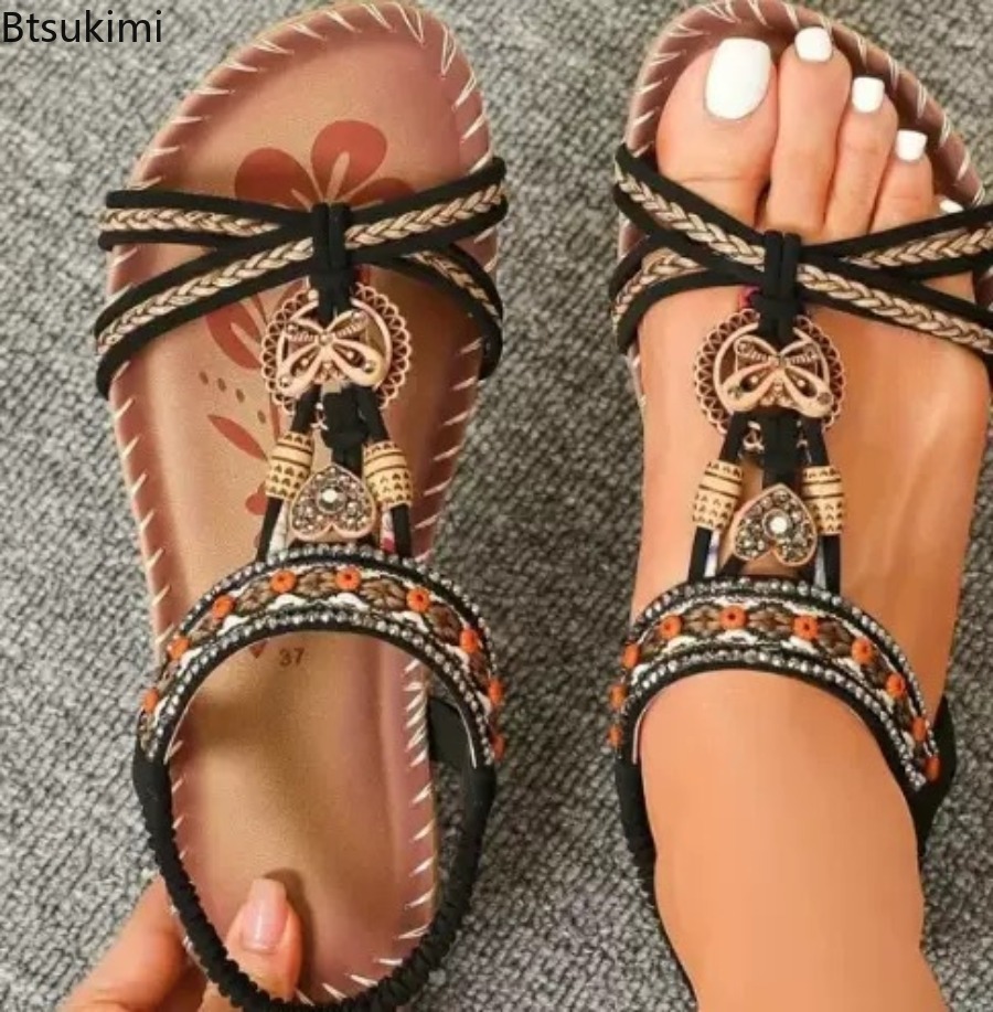 Sandálias Boêmias Femininas pa - Ethnic Fashion For Ladies avaliação e preço