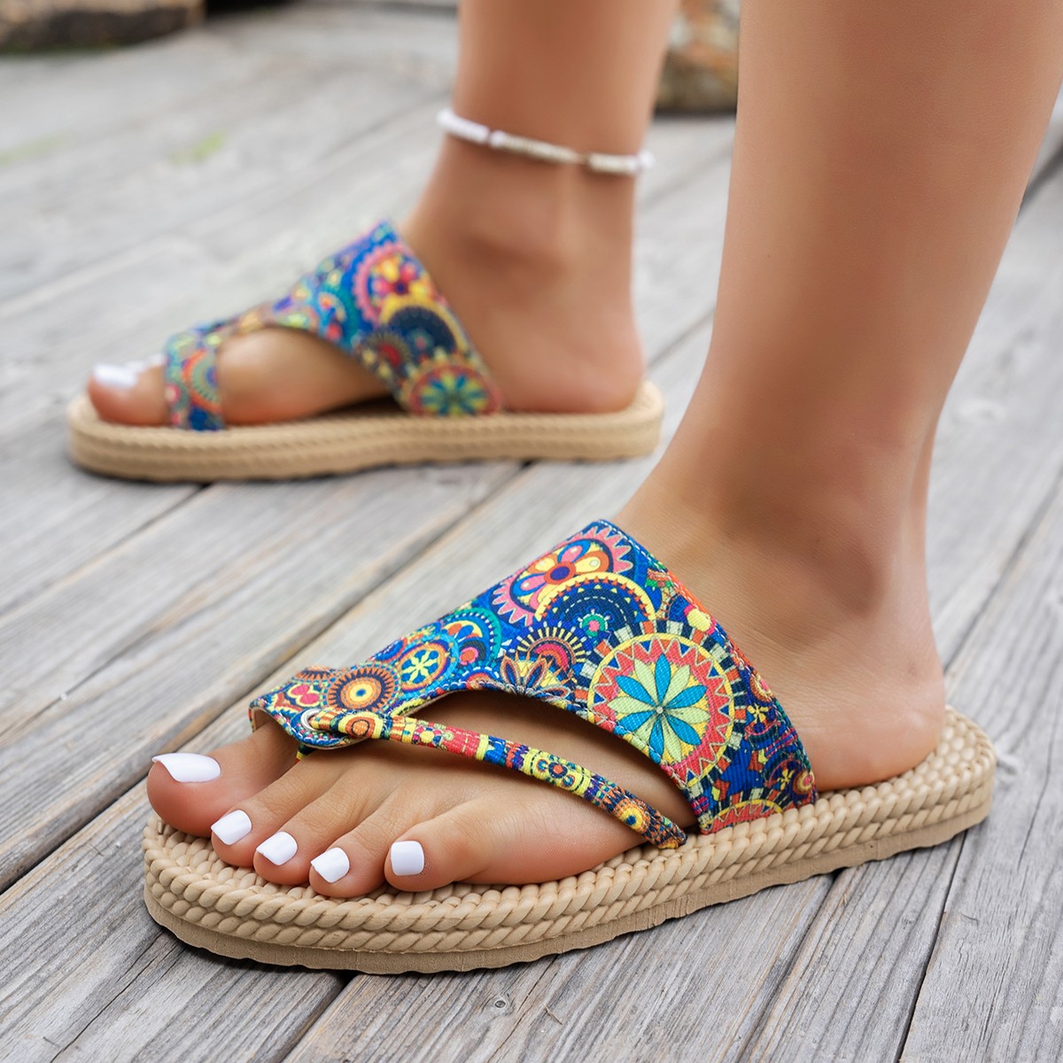 Chinelos Femininos Abertos na  - Ethnic Modern Fashion avaliação e preço