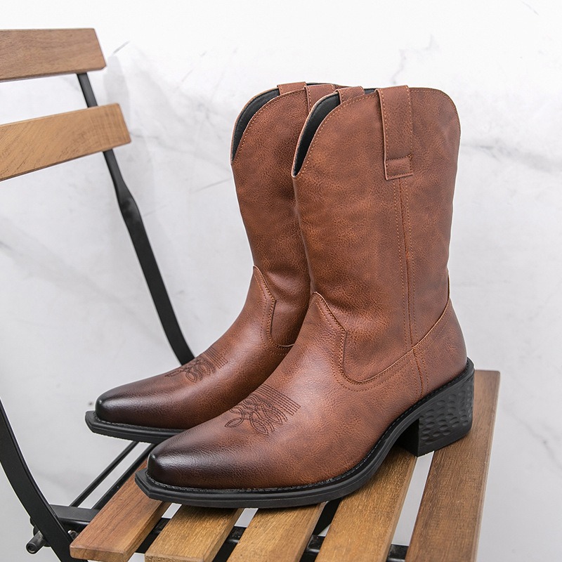Botas Masculinas Clássicas com - Ethnic Fashion In avaliação e preço