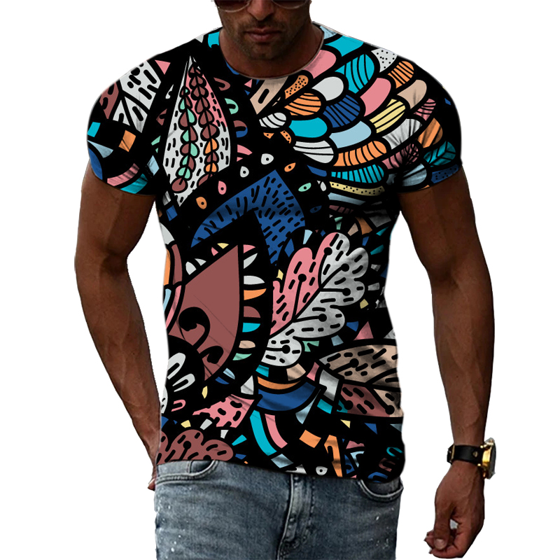 Nova moda 3d étnico colorido p - Men'S Ethnic Fashion Trends avaliação e preço