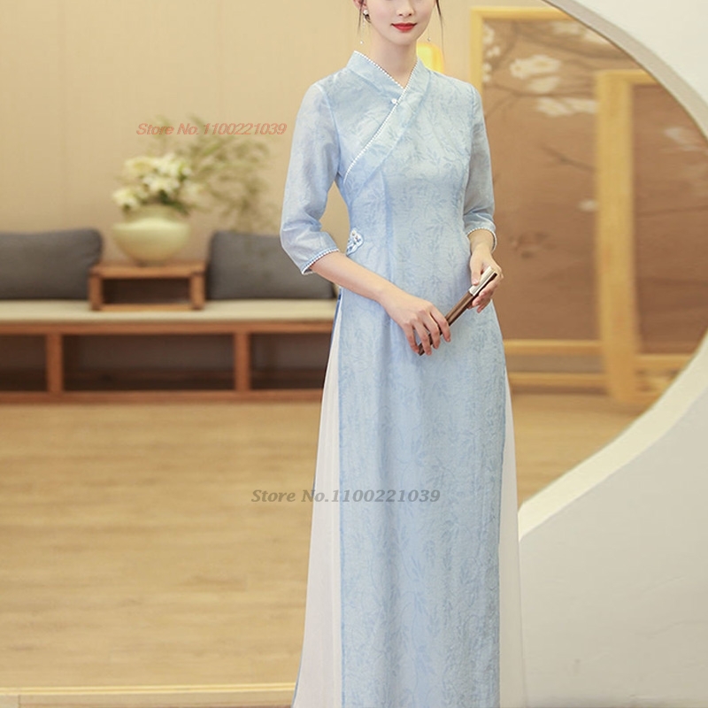 Vestido tradicional vietnamita - Ao Dai Vietnam Dress avaliação e preço