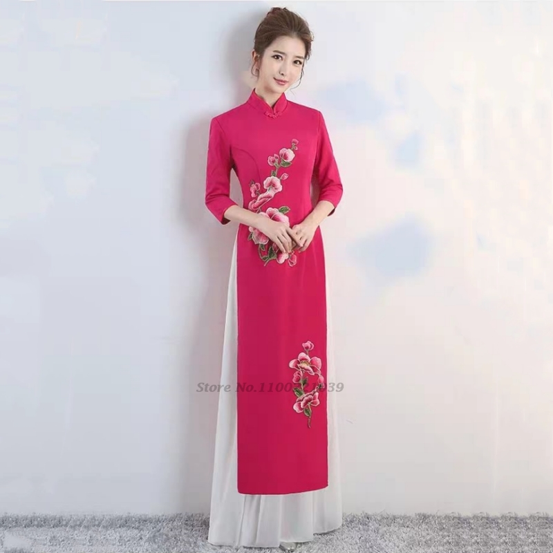 2026 vestido vietnã aodai trad - Ao Dai Vietnam Dress avaliação e preço