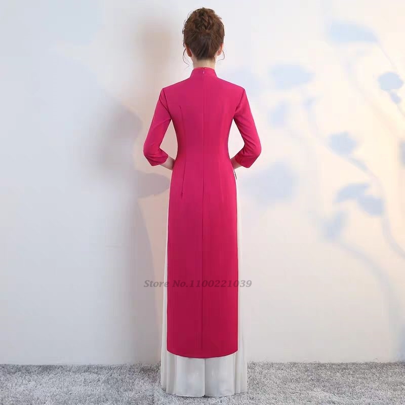 2026 vestido vietnã aodai trad - Ao Dai Vietnam Dress avaliação e preço